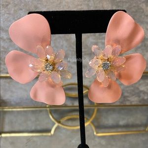 Statement flower earrings